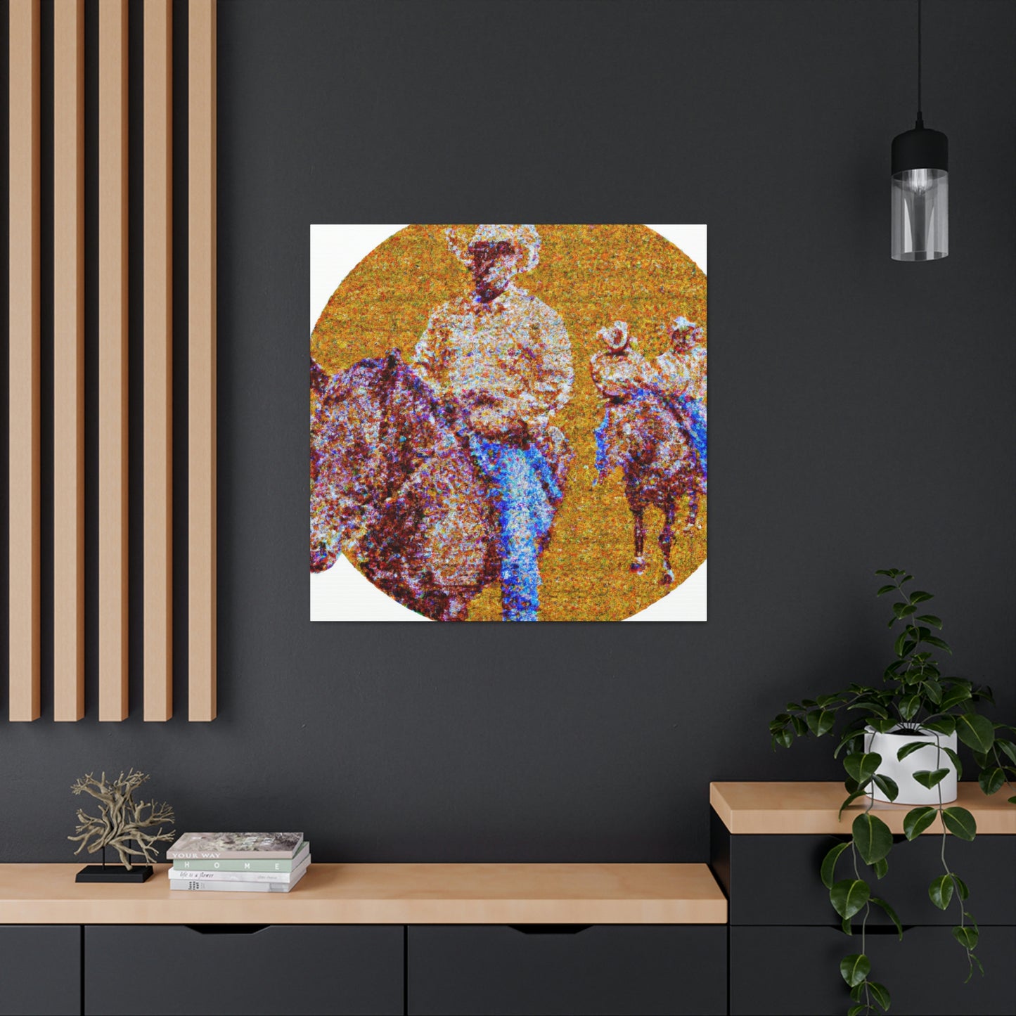 "Round Up: Cattle" - Canvas