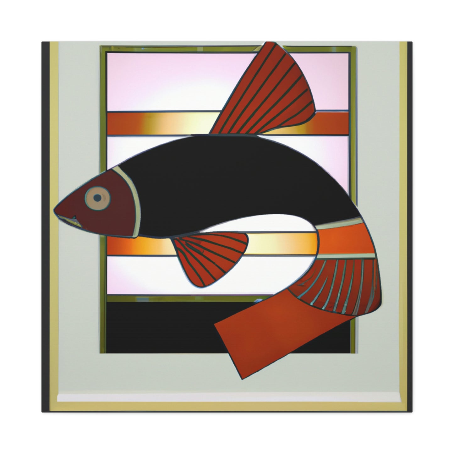 Dazzling Deco Killifish - Canvas