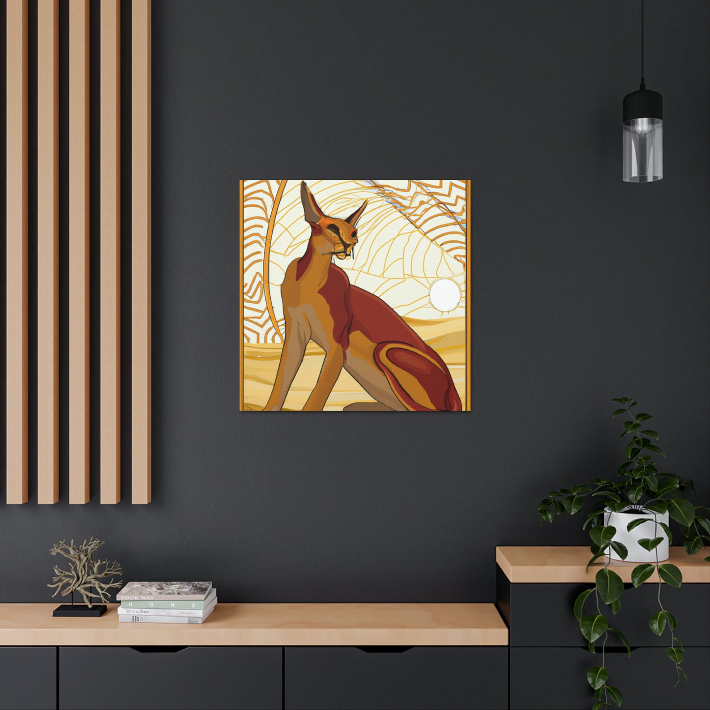 Radiant Caracal Splendor - Canvas