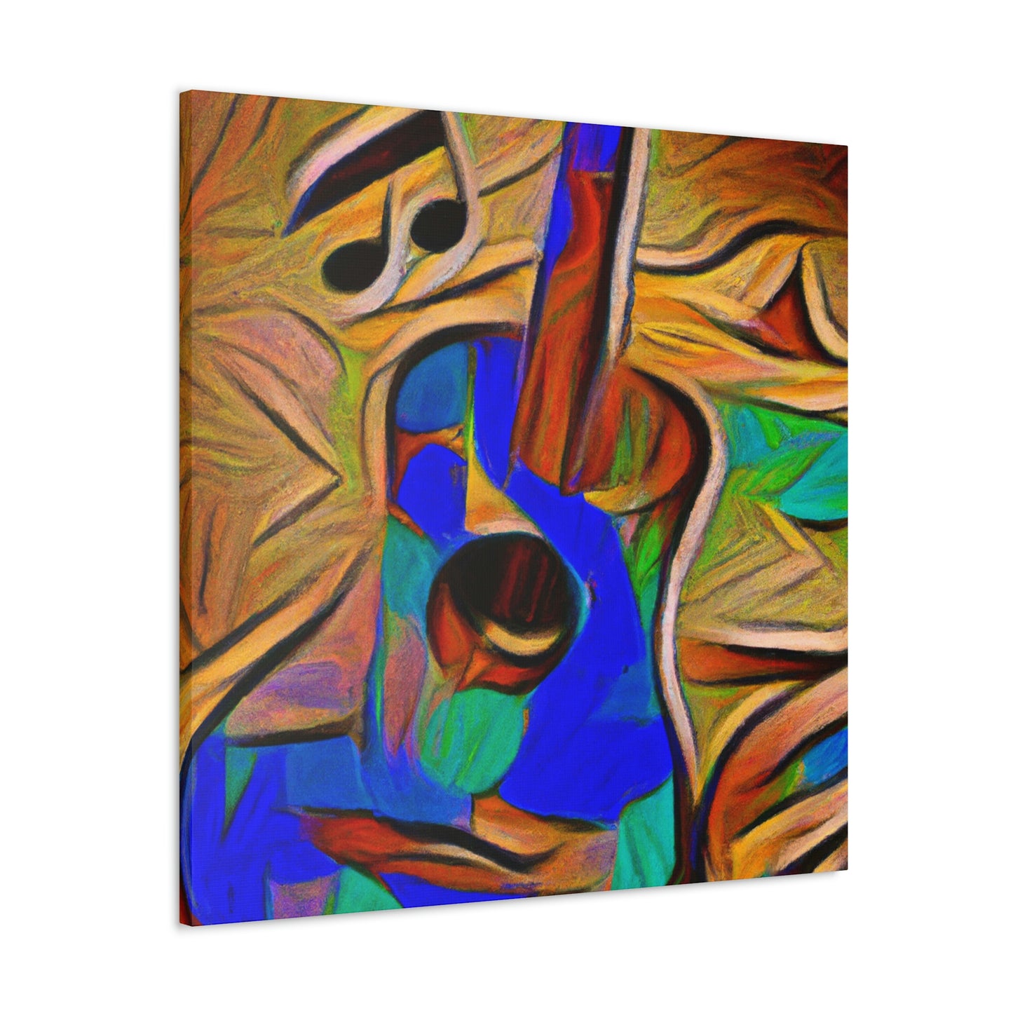 "Acoustic Guitar Resonance" - Canvas