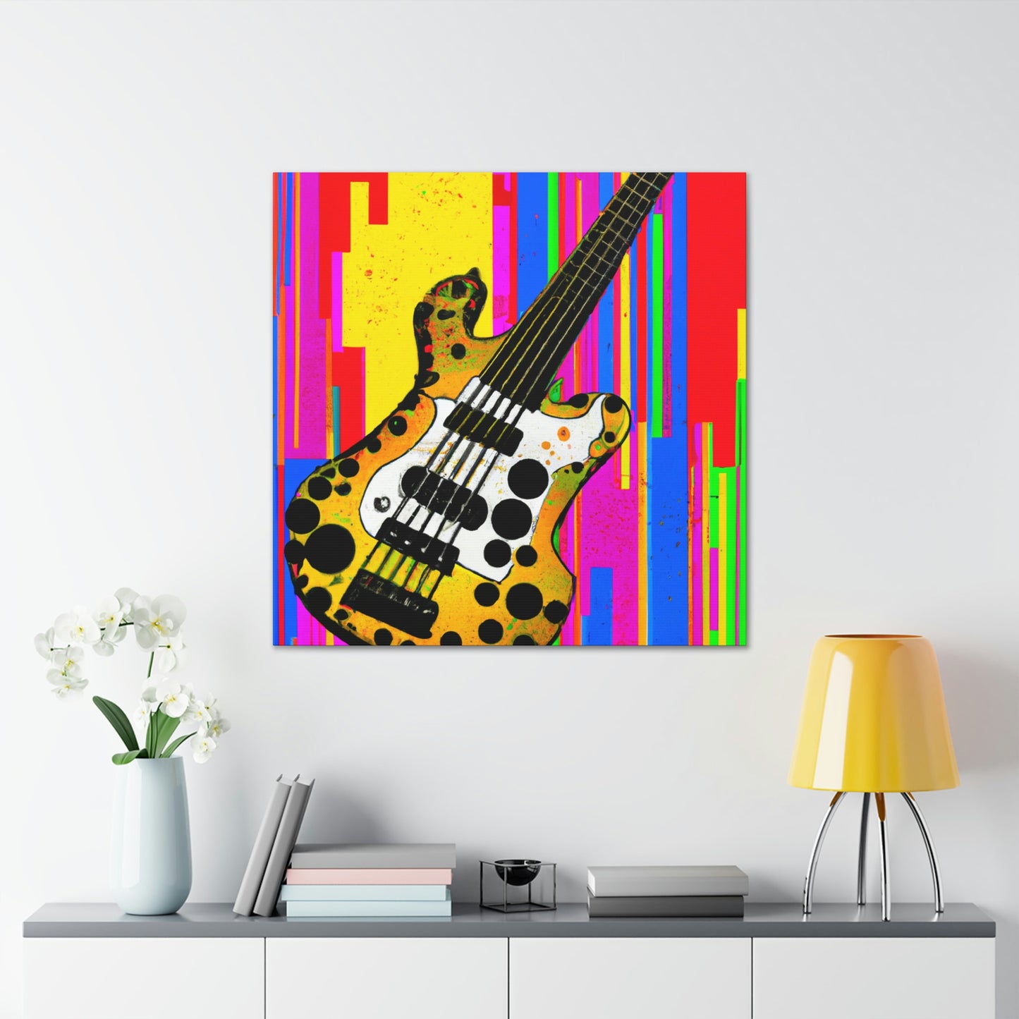 "Fauve Bass Guitarist" - Canvas