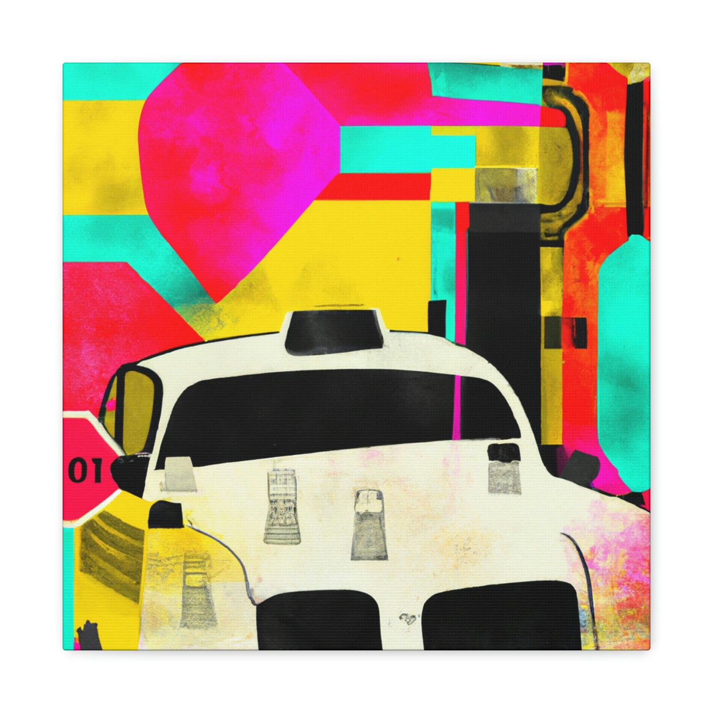 "Taxi Ride Illumination" - Canvas