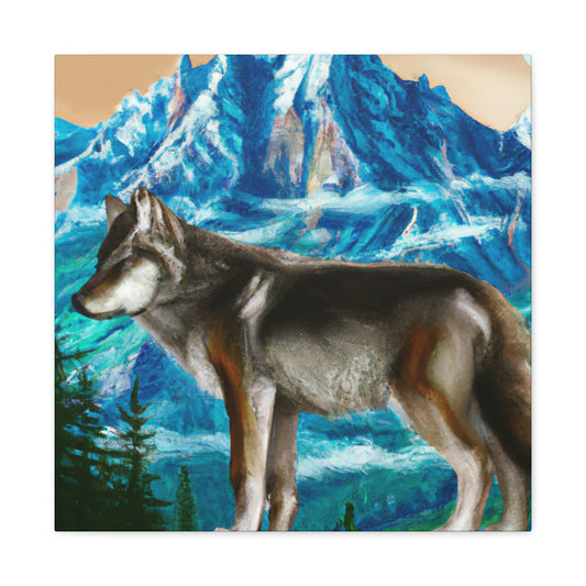 Wild Wolf Watchfulness - Canvas