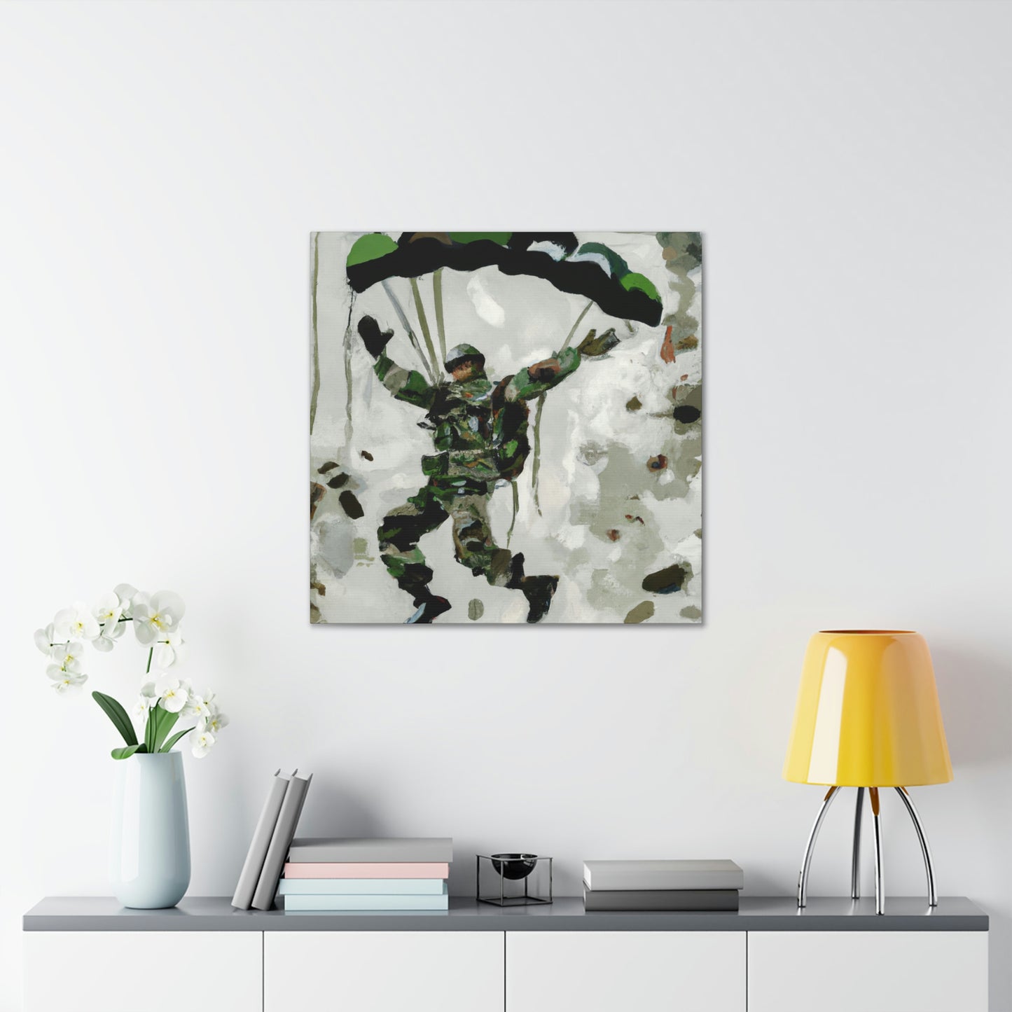 Paratrooper in Flight - Canvas