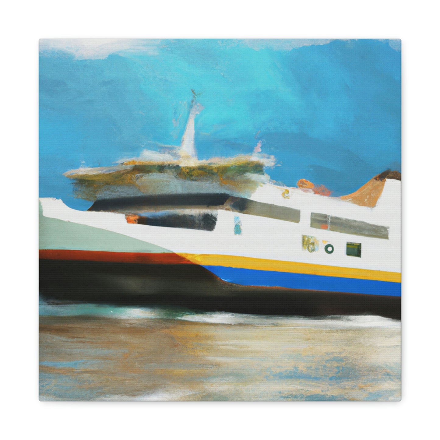 "Ferry on a Journey" - Canvas