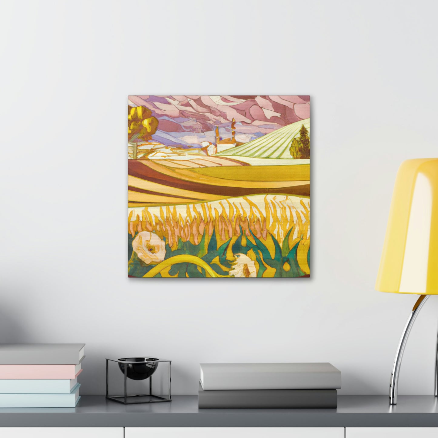 "Harvesting the Fields Abloom" - Canvas