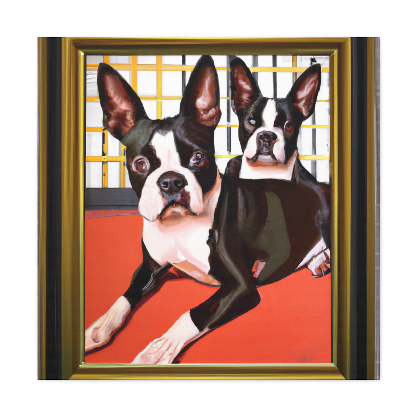 "Boston Terrier Brilliance" - Canvas