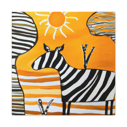 "Zebra in the Wild" - Canvas