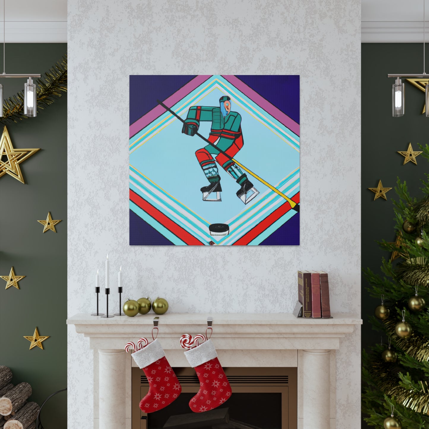 "Ice on Skates Glide" - Canvas