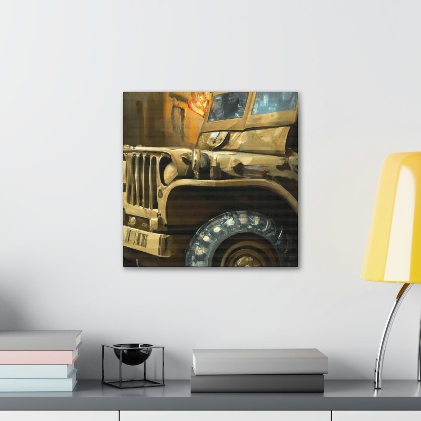 "Jeep in Morning Light" - Canvas