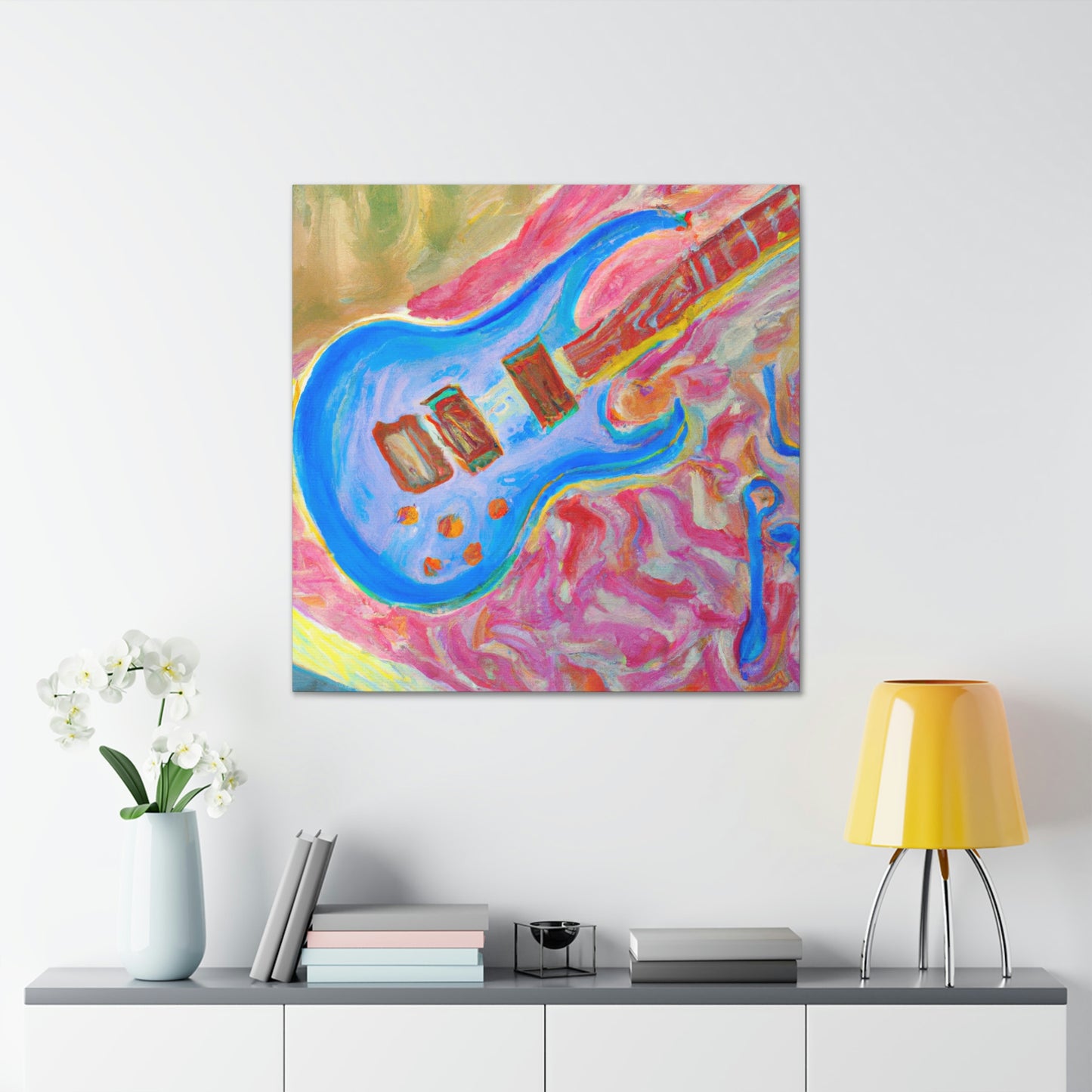 "Electric Guitar Triumphant" - Canvas