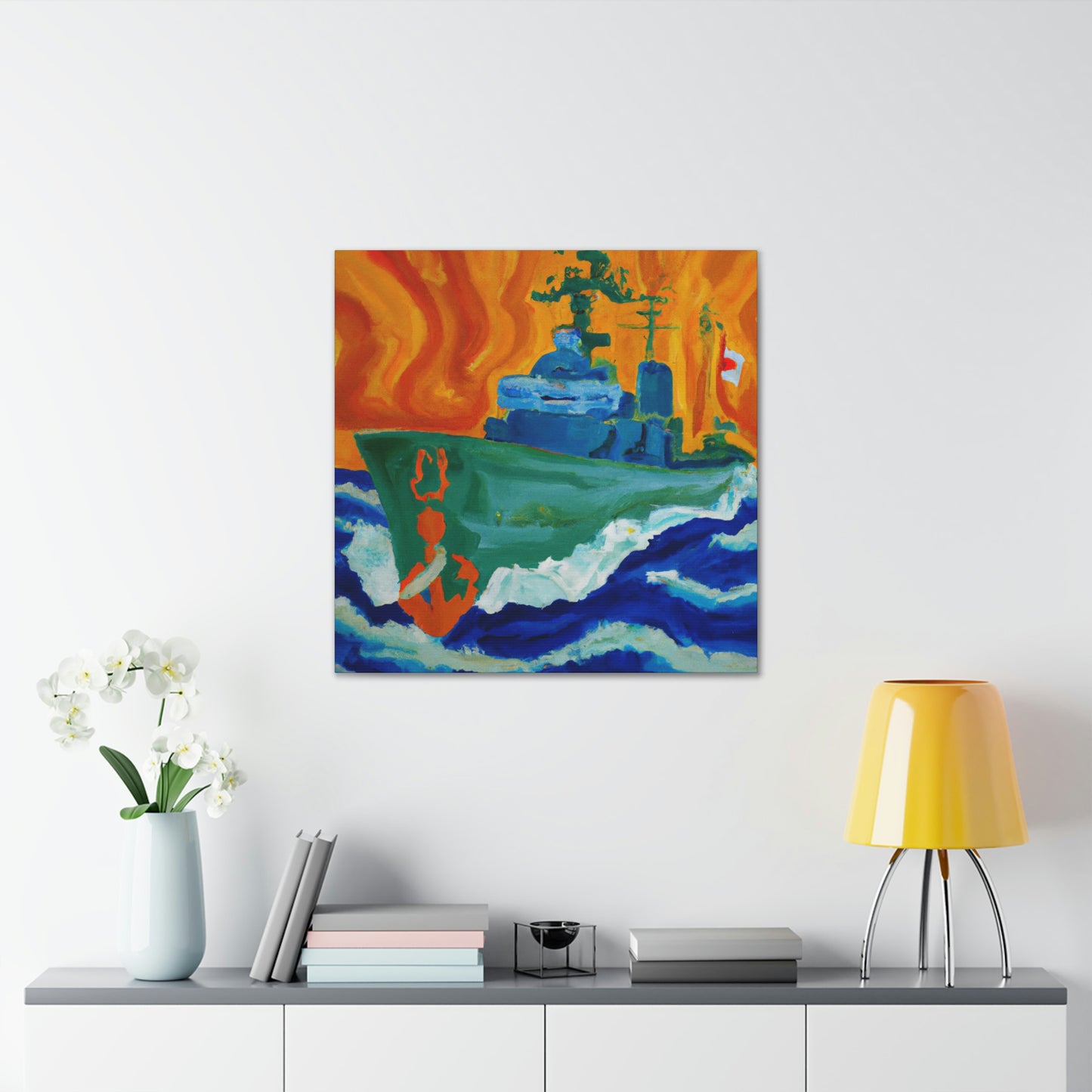 Marine Fauvist Sunset - Canvas