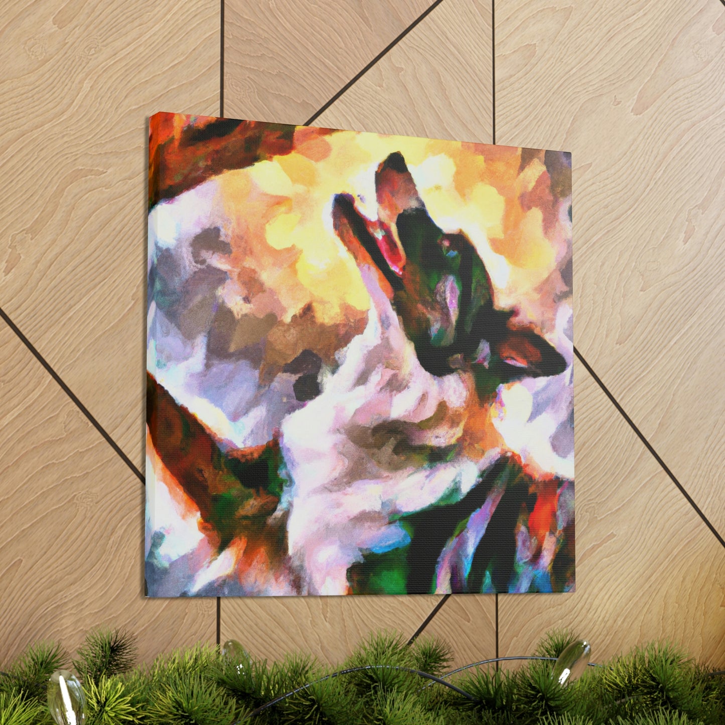 Border Collie Elegance - Canvas