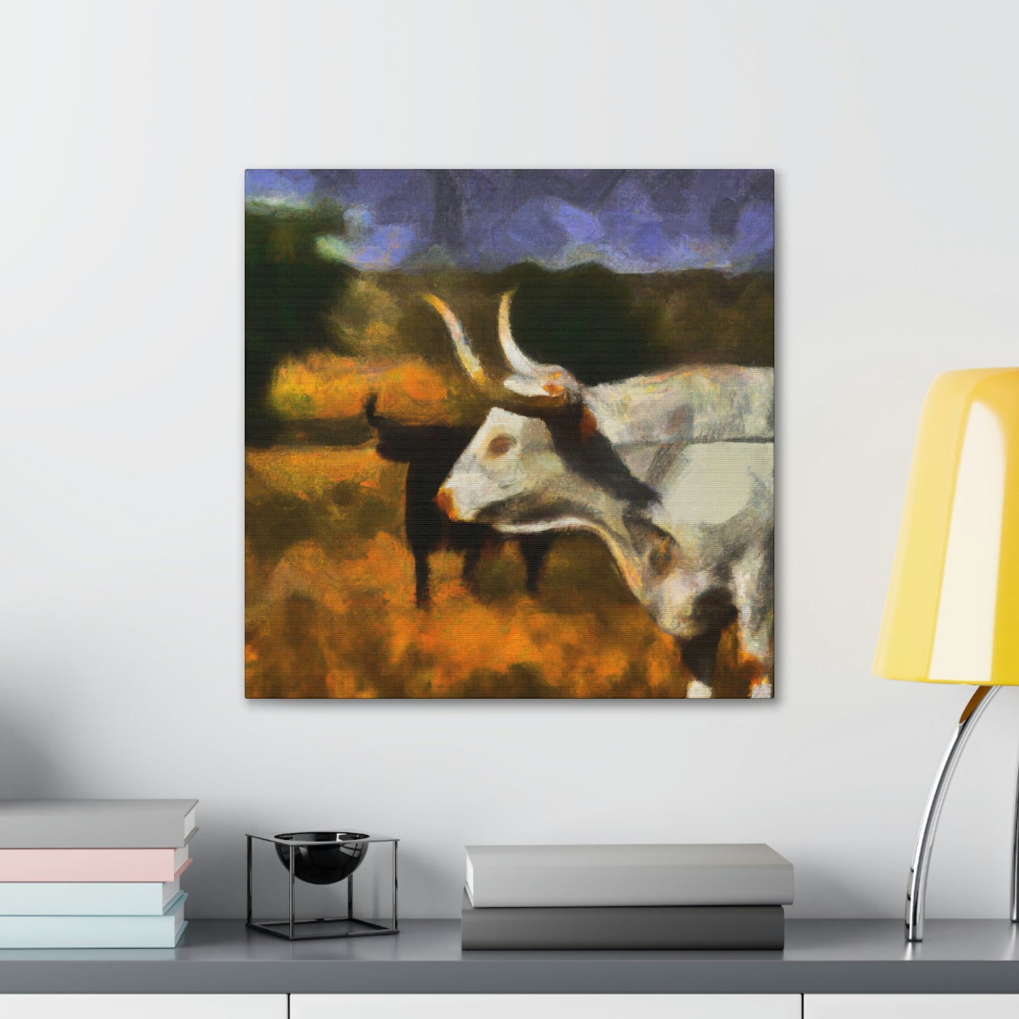 Longhorn in Expressionism - Canvas