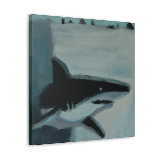 "The Shark's Abstract Symphony" - Canvas