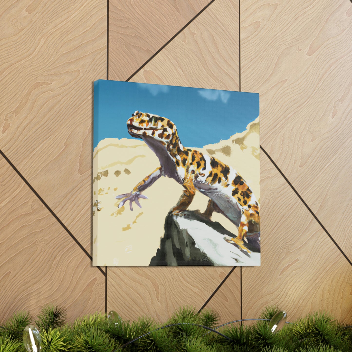 Leopard Gecko Elegance - Canvas