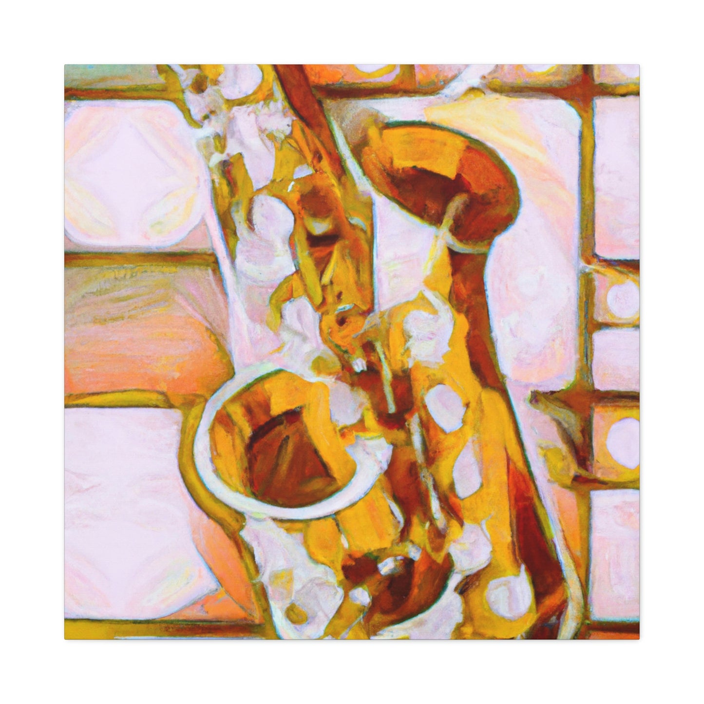 Saxophone's Artistic Soul - Canvas