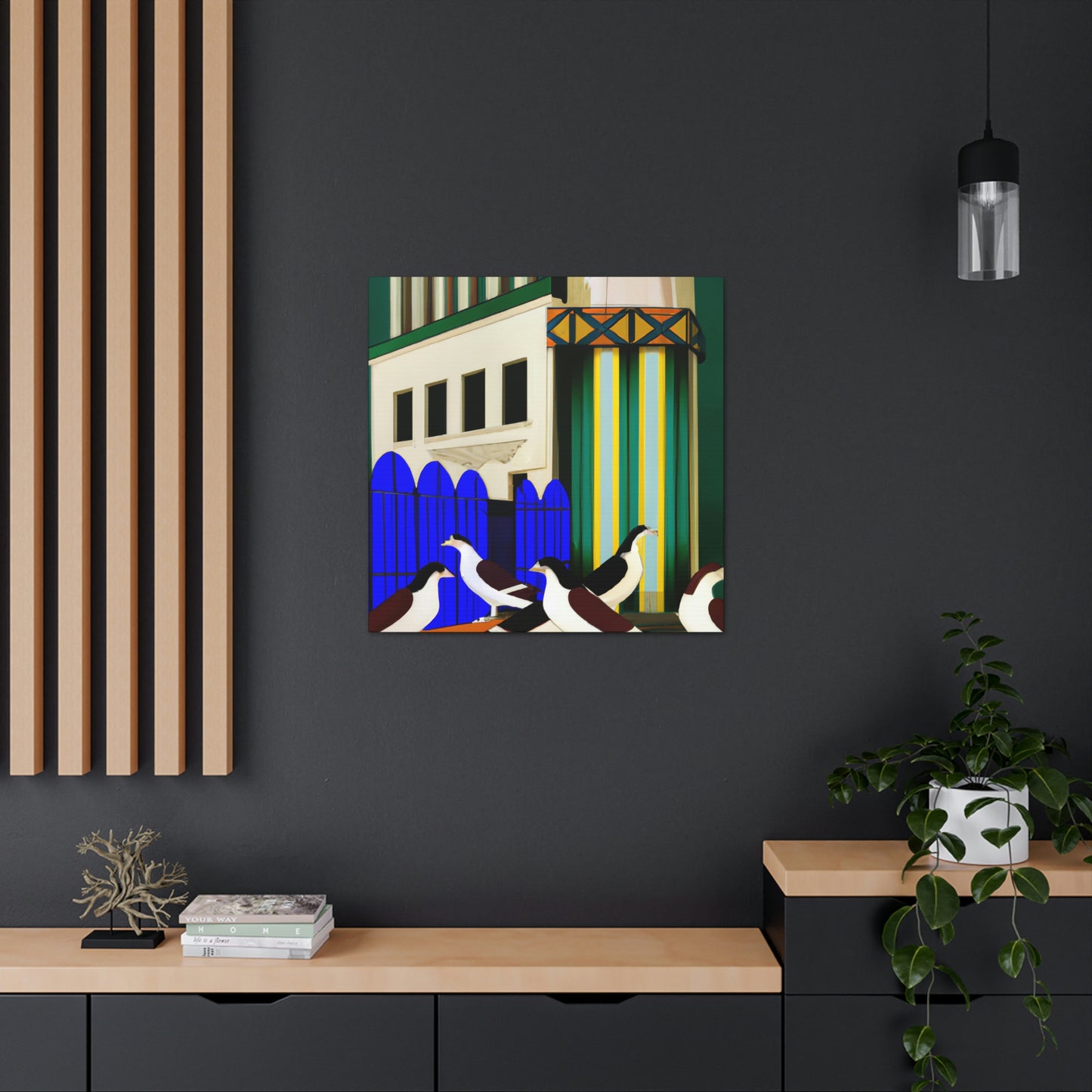 "Pigeon of Jazz Age" - Canvas