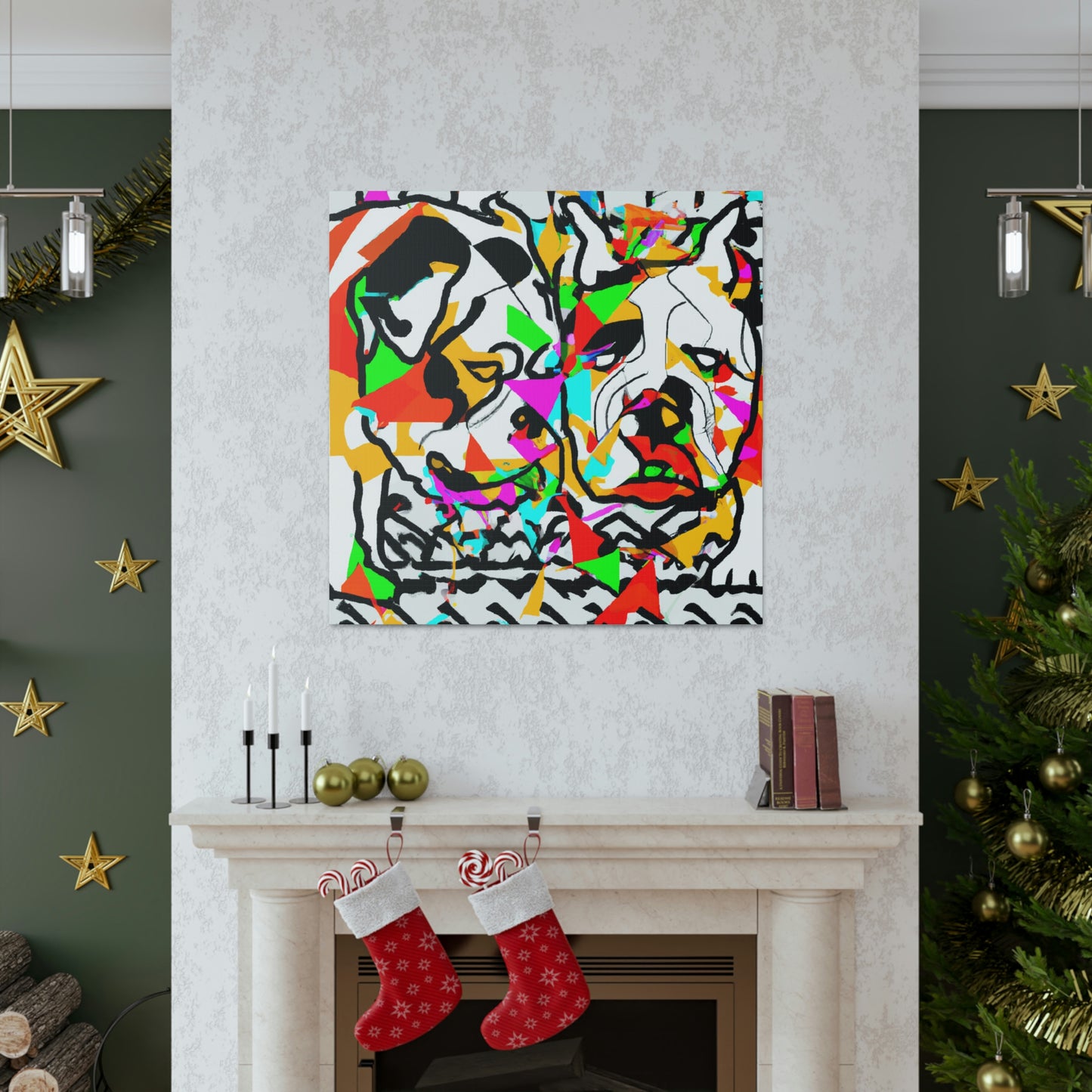 "American Bulldog Dreaming" - Canvas