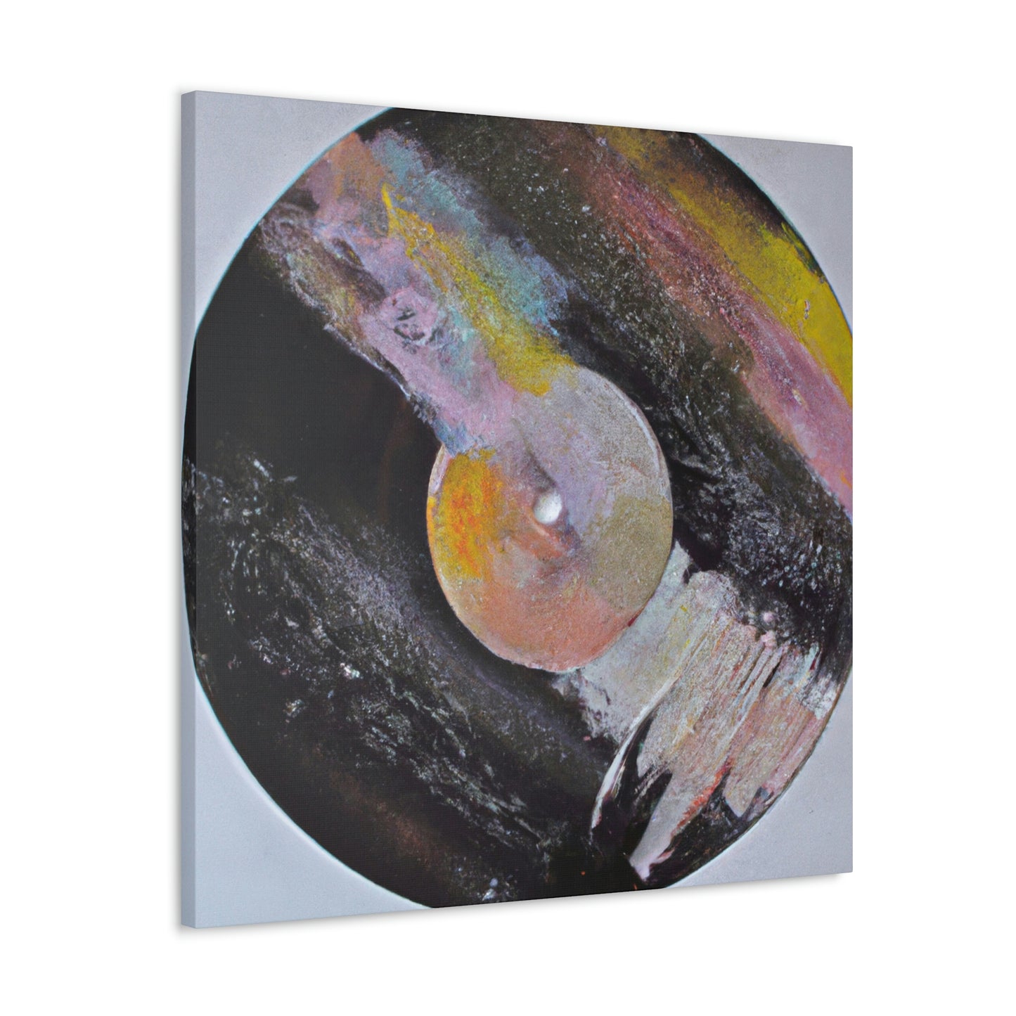 Vinyl Records Ablaze - Canvas