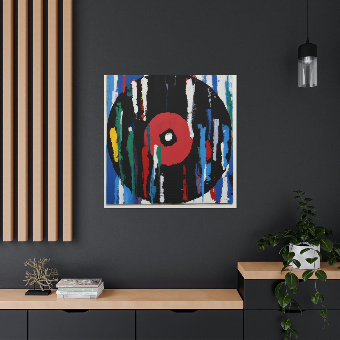 Spinning Vinyl Expressionism - Canvas