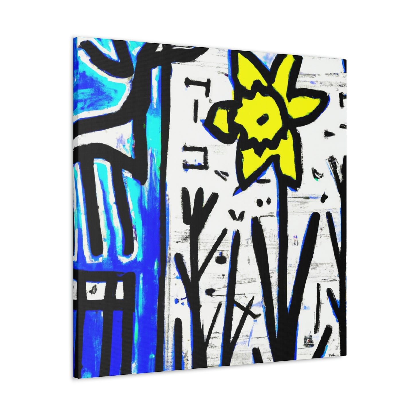 "Daffodils in Abstraction" - Canvas