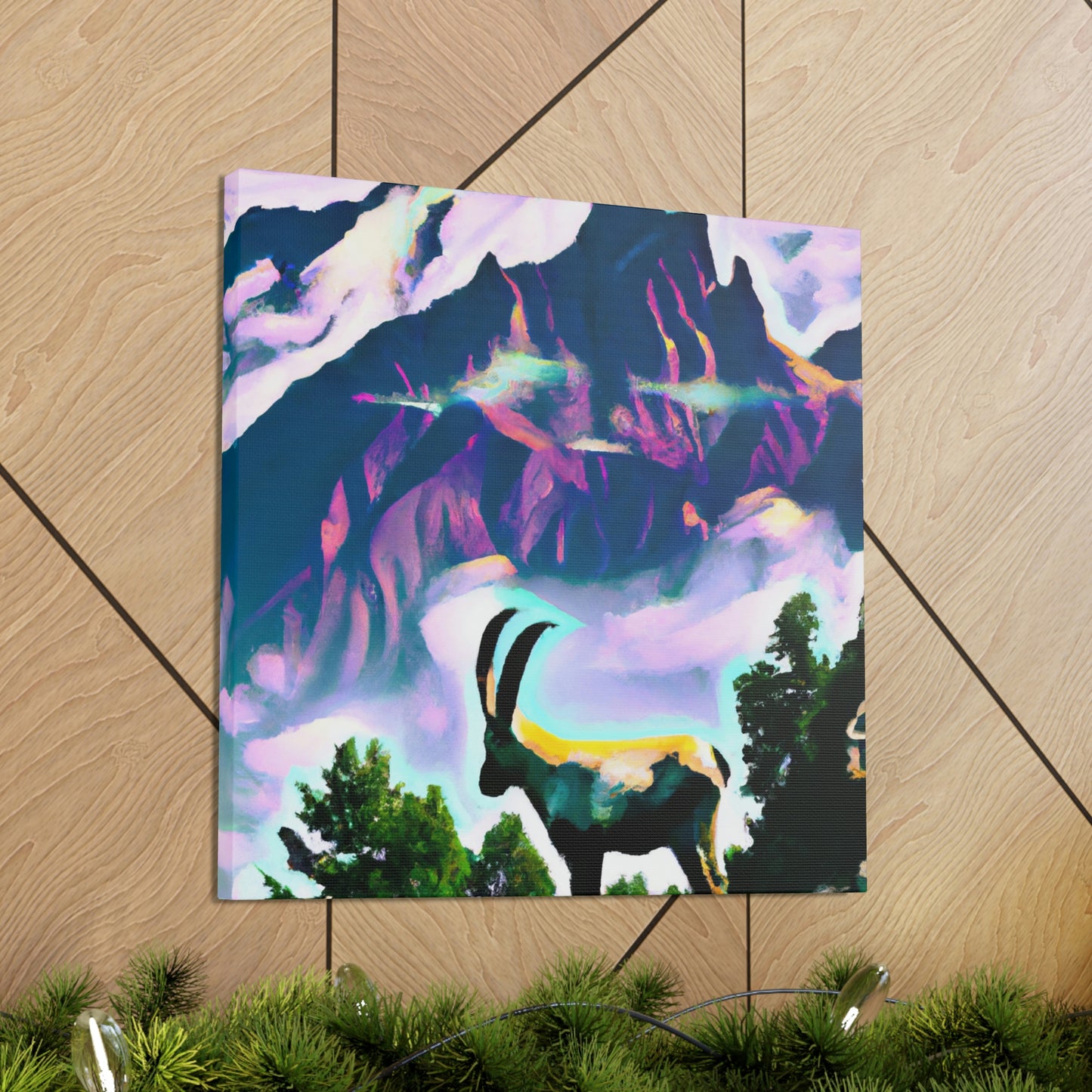 "Chamois in Art Deco" - Canvas