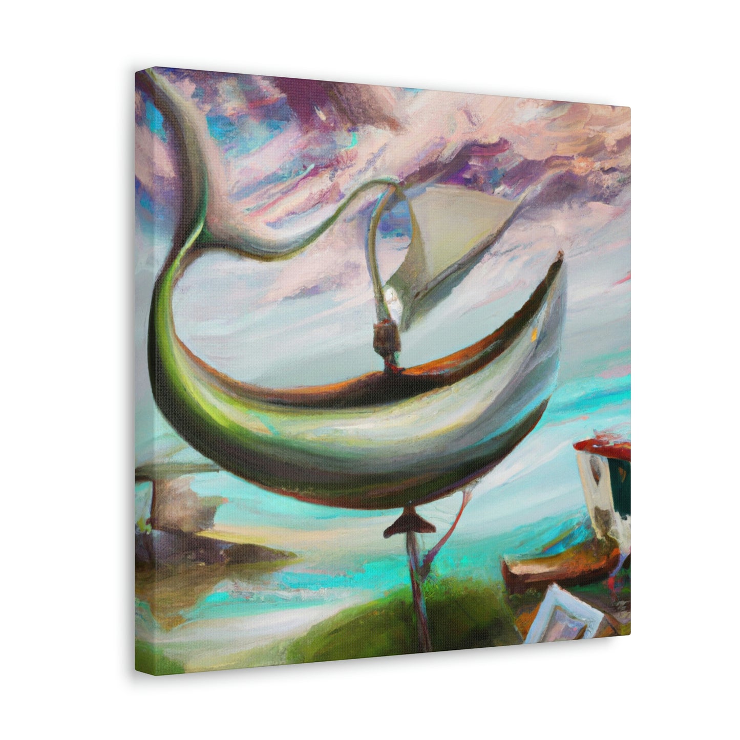 Fishing Boat Surrealism - Canvas