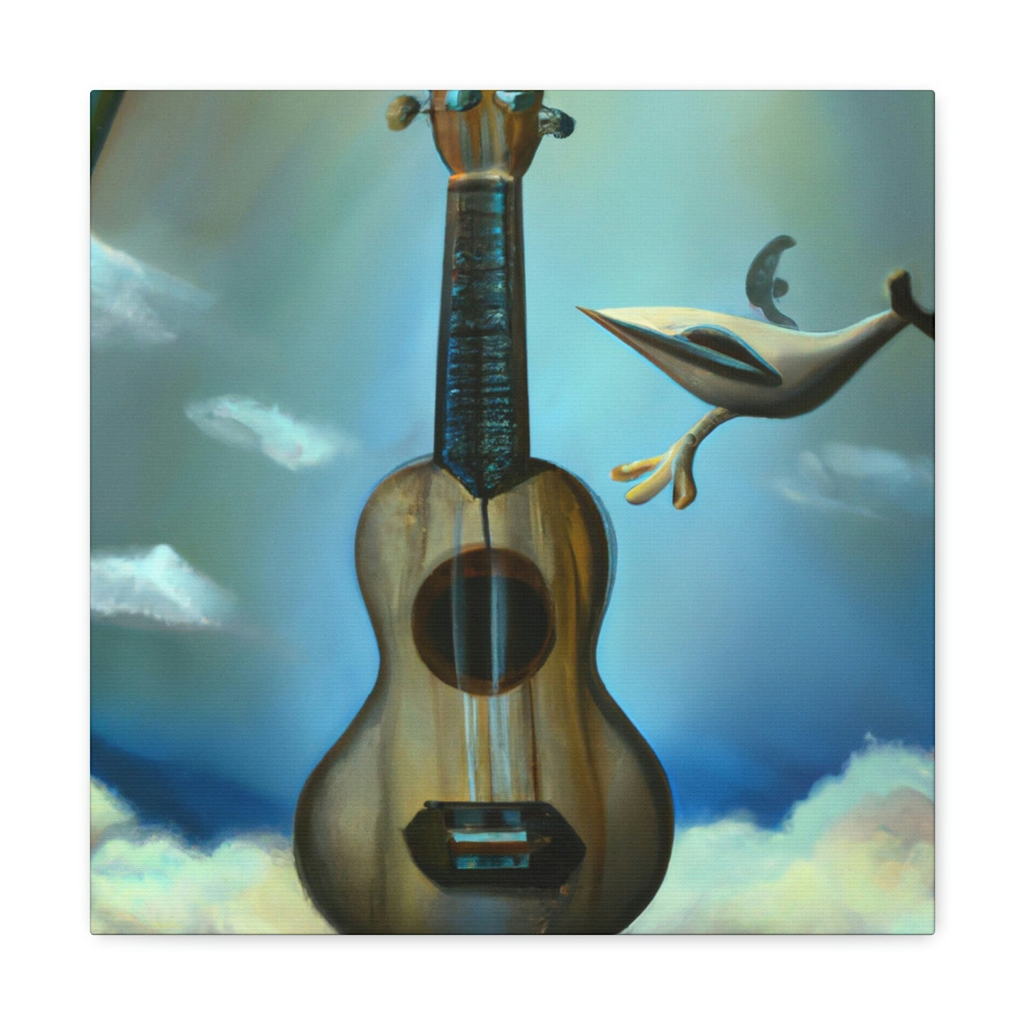 Ukelele Under Moonlight - Canvas