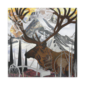 Elk of Art Deco - Canvas