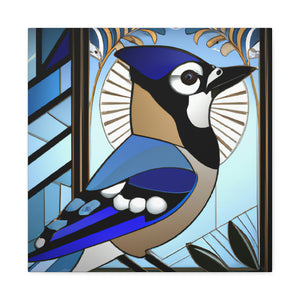 "Midnight Blue Jay Dream" - Canvas