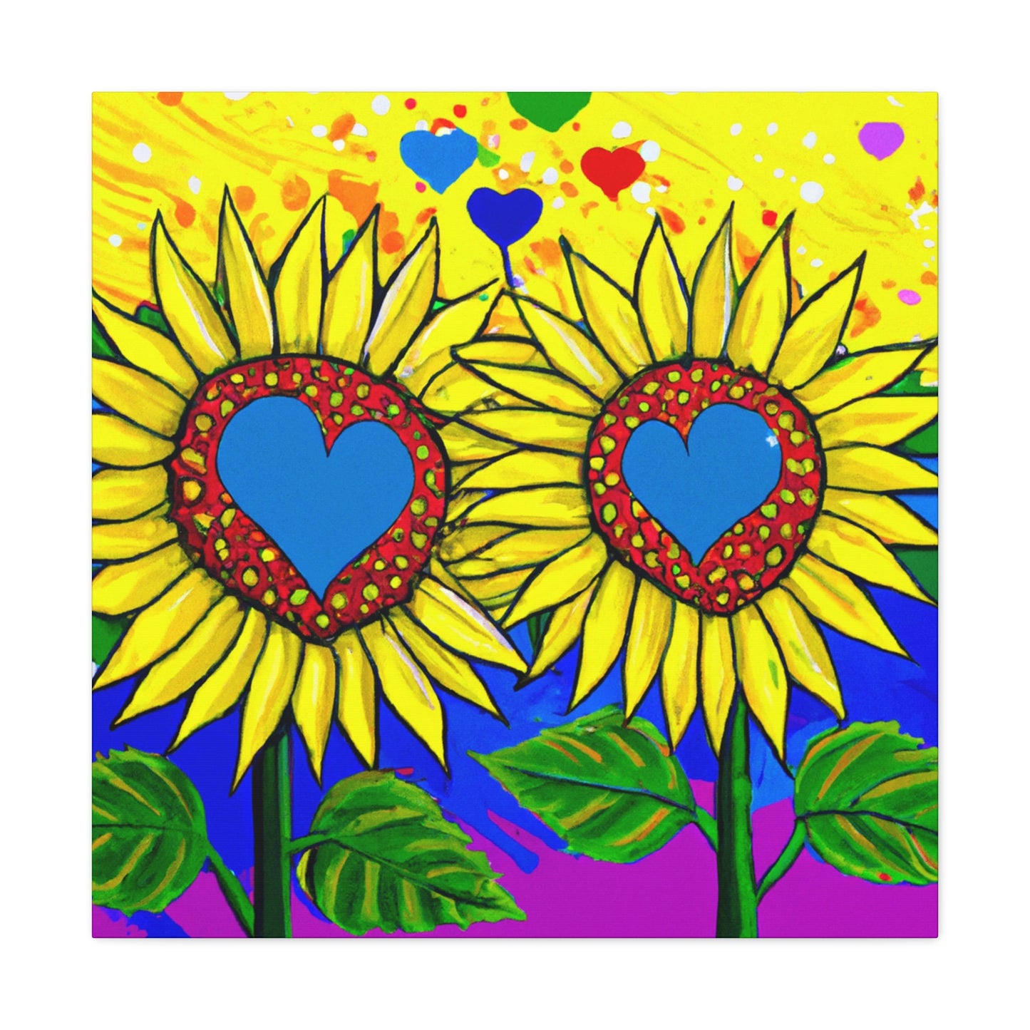 Love in Sunflowers - Canvas