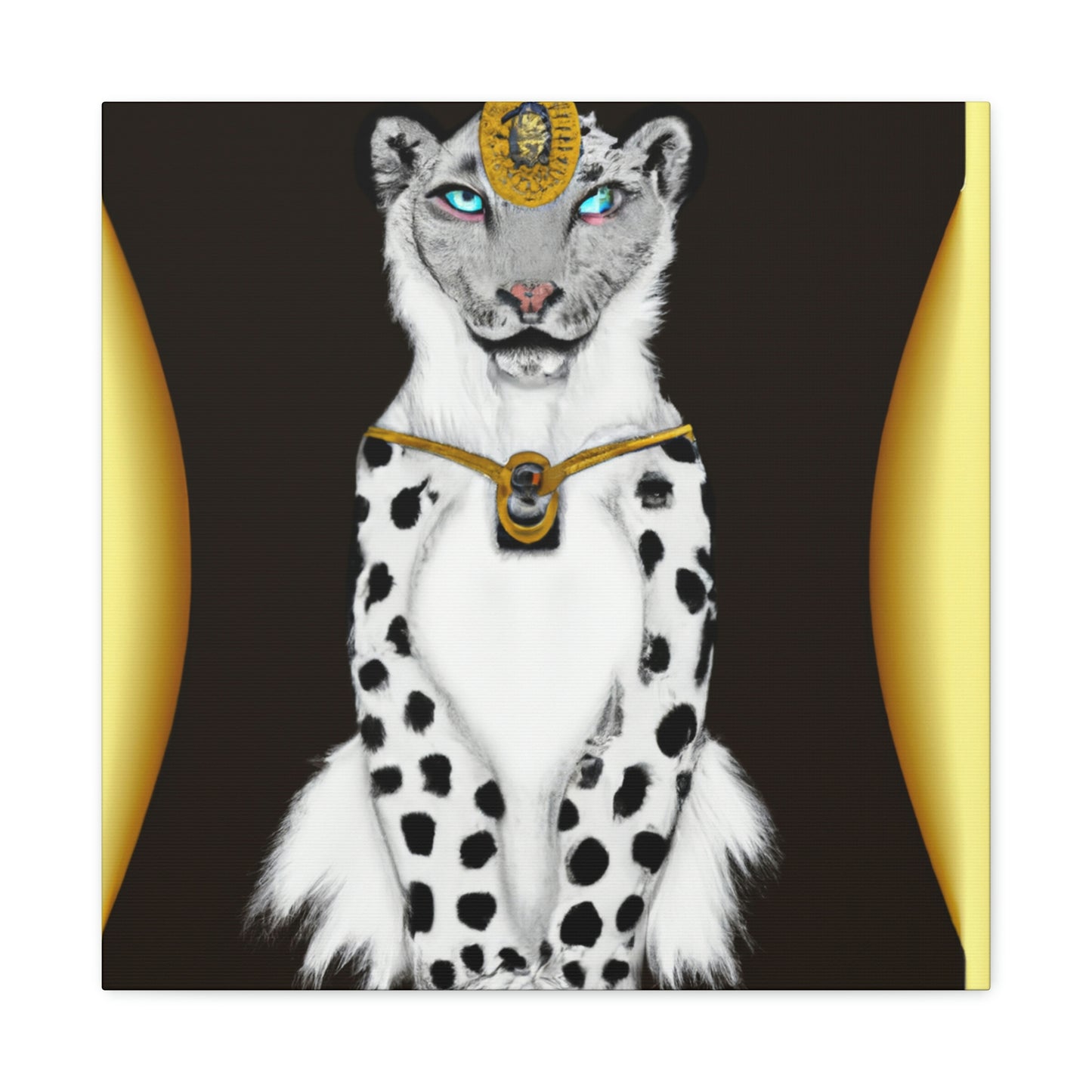 "Luxurious Snowy Panther" - Canvas