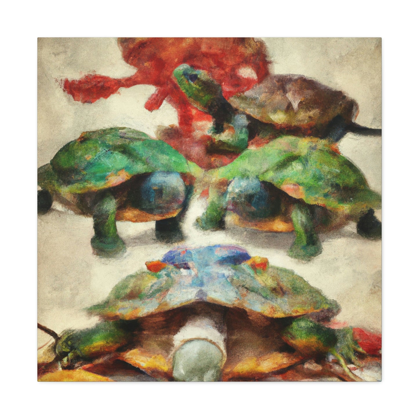 "Turtle on a Quest" - Canvas