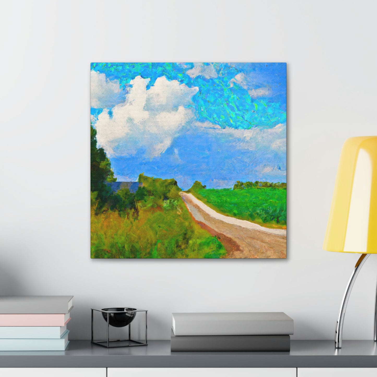 "Country Road Sunset View" - Canvas