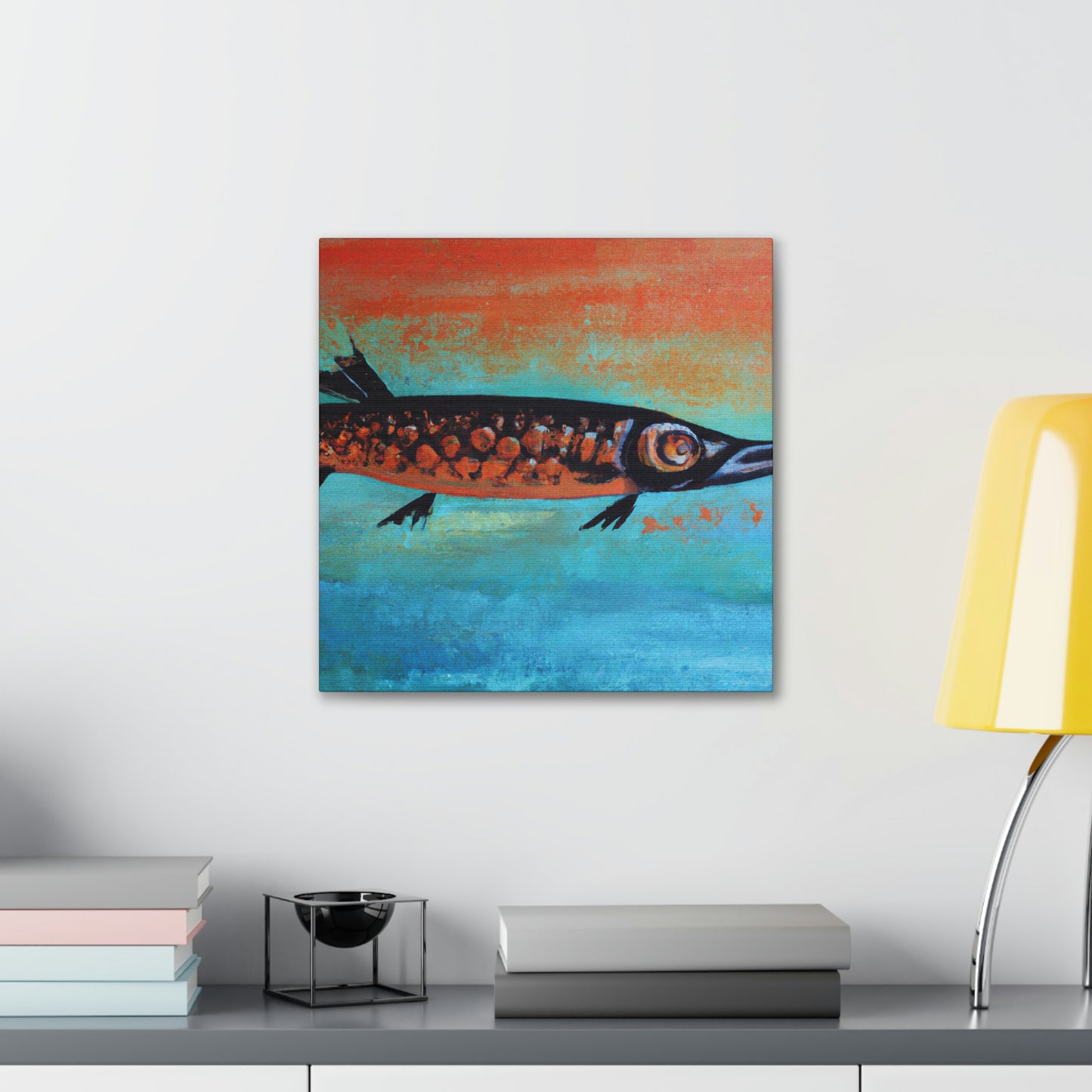 "Barracuda Abstractive Scene" - Canvas