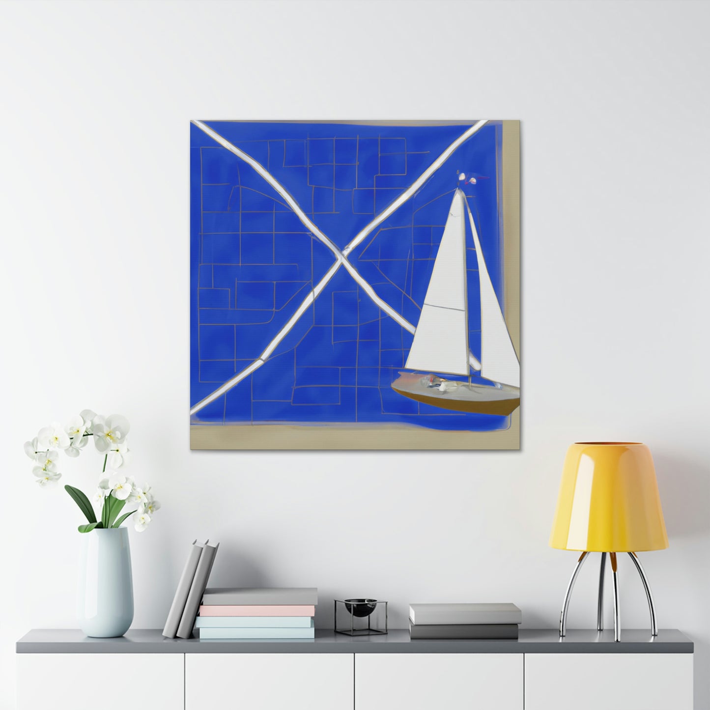 Nautical Minimalism Chart - Canvas