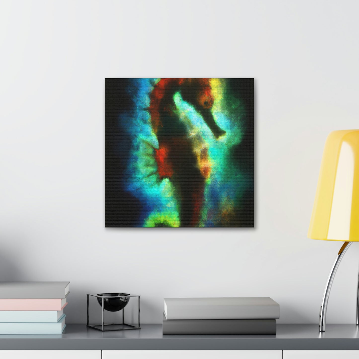 "Sea Horse Rising Up" - Canvas