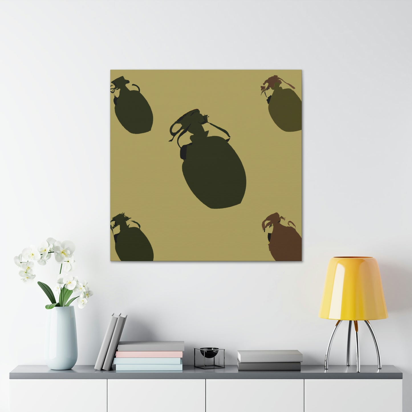 Grenades: Minimalist Art - Canvas