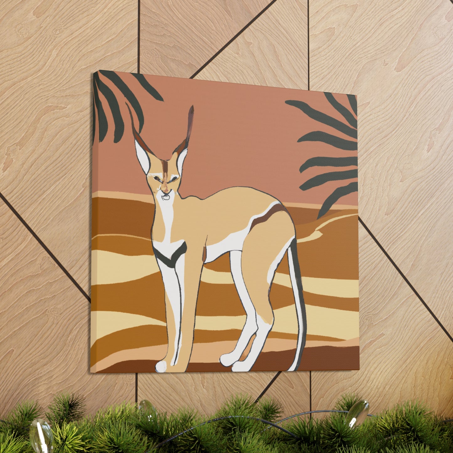 "Caracal's Deco Dream" - Canvas