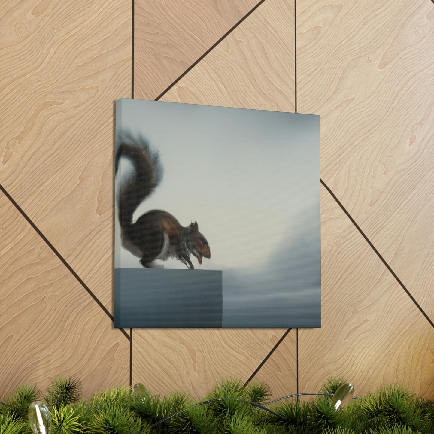 Squirrel's Morning Nuts - Canvas