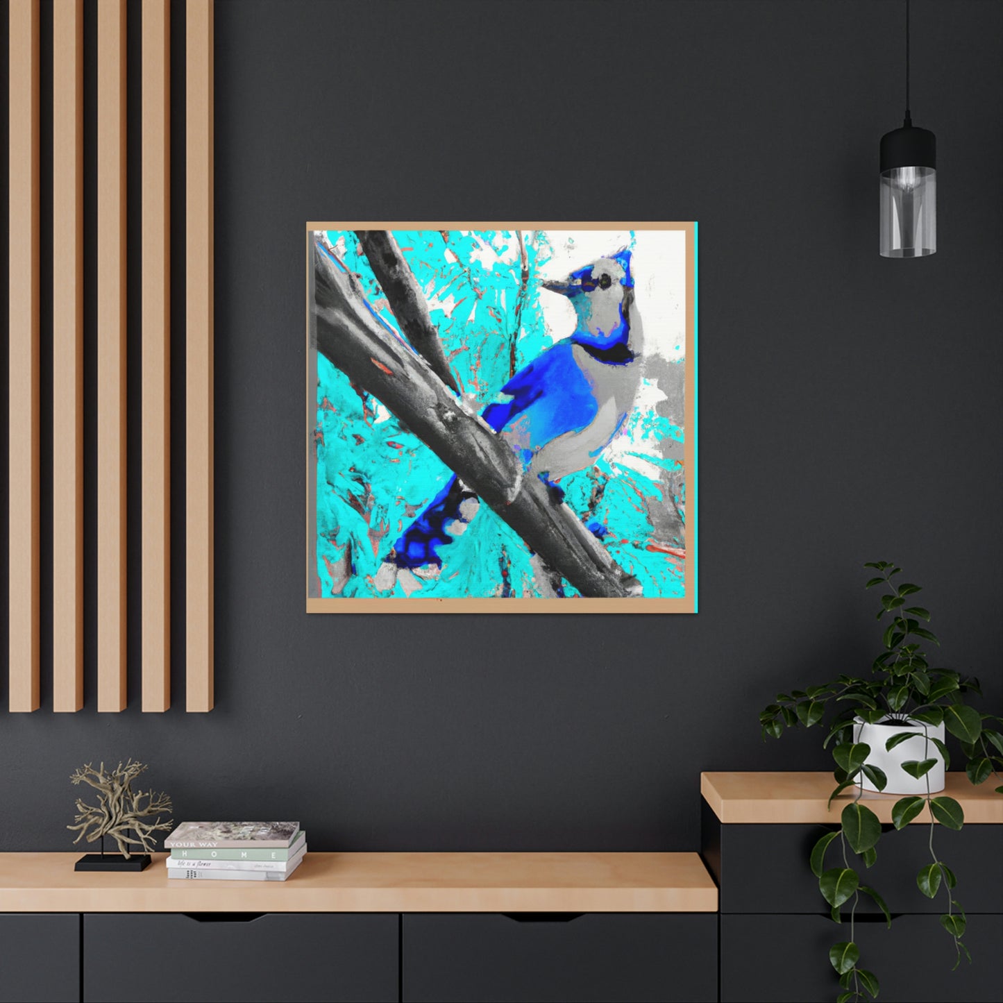 "A Blue Jay's Flight" - Canvas