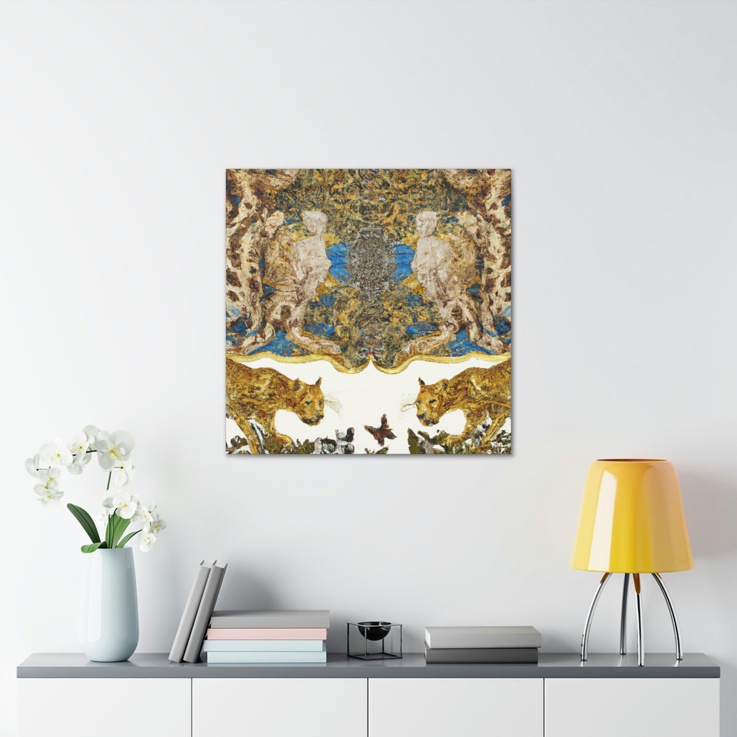 Leopard of Baroque. - Canvas