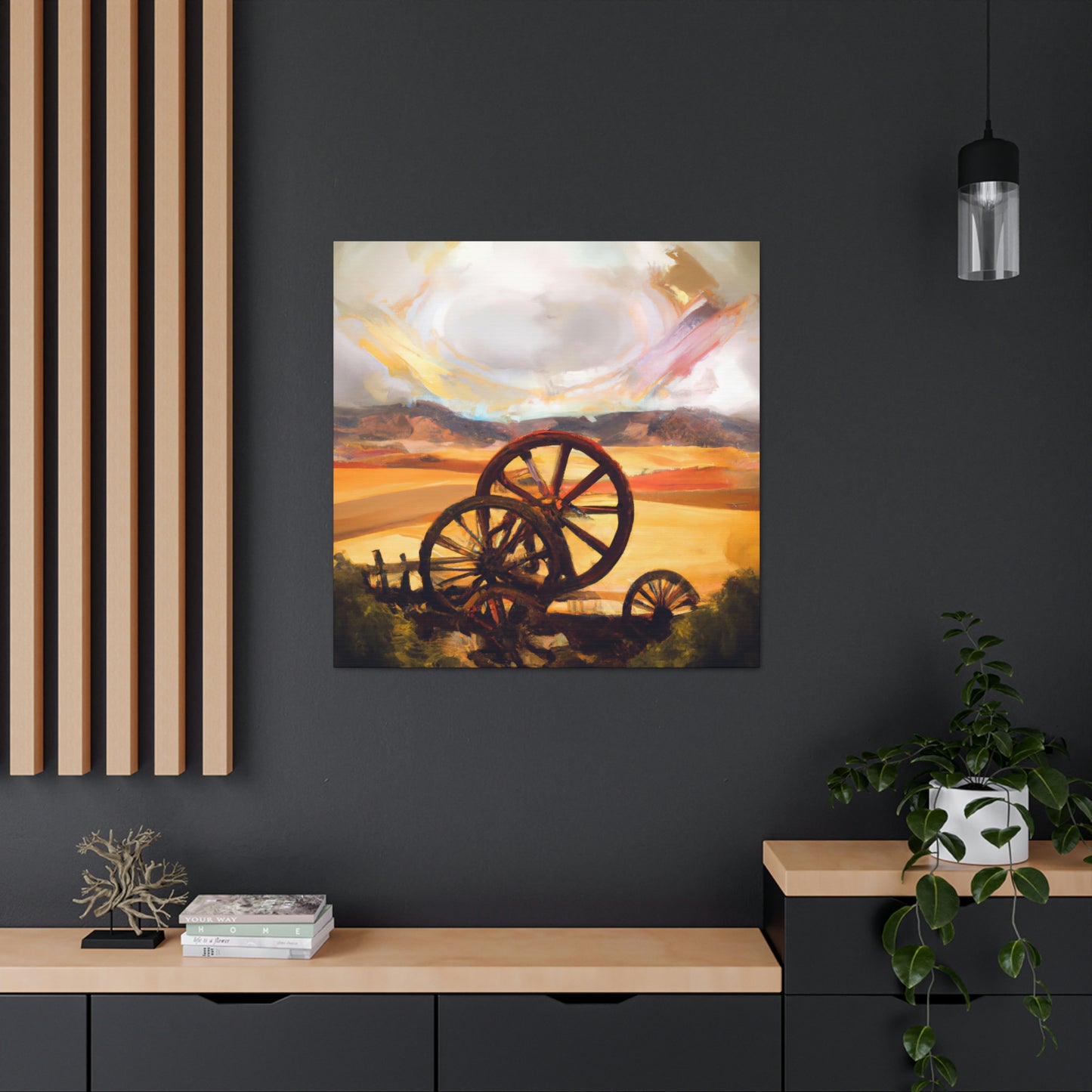 Wheeling Through History - Canvas