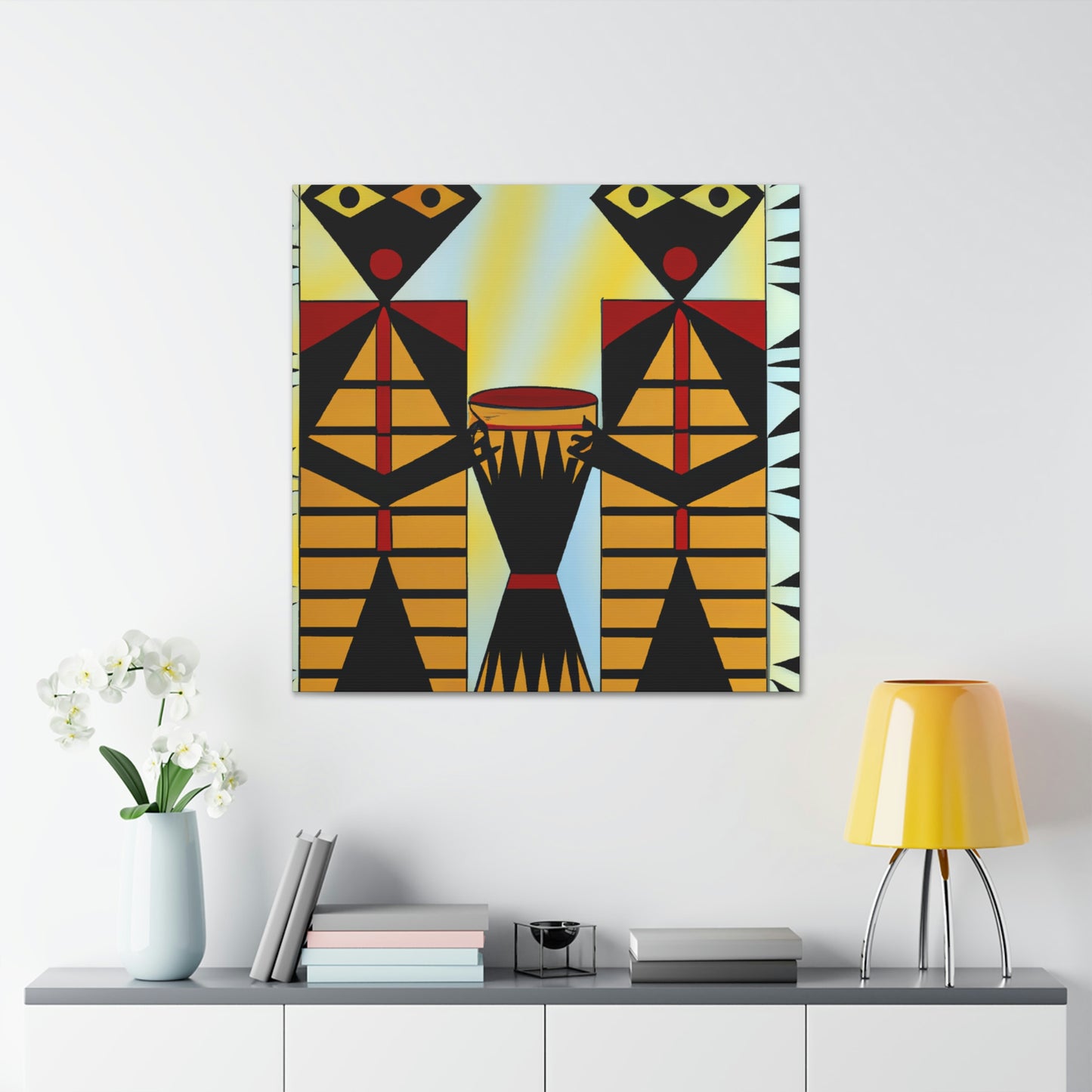 "Sultry Jazz Bongos" - Canvas