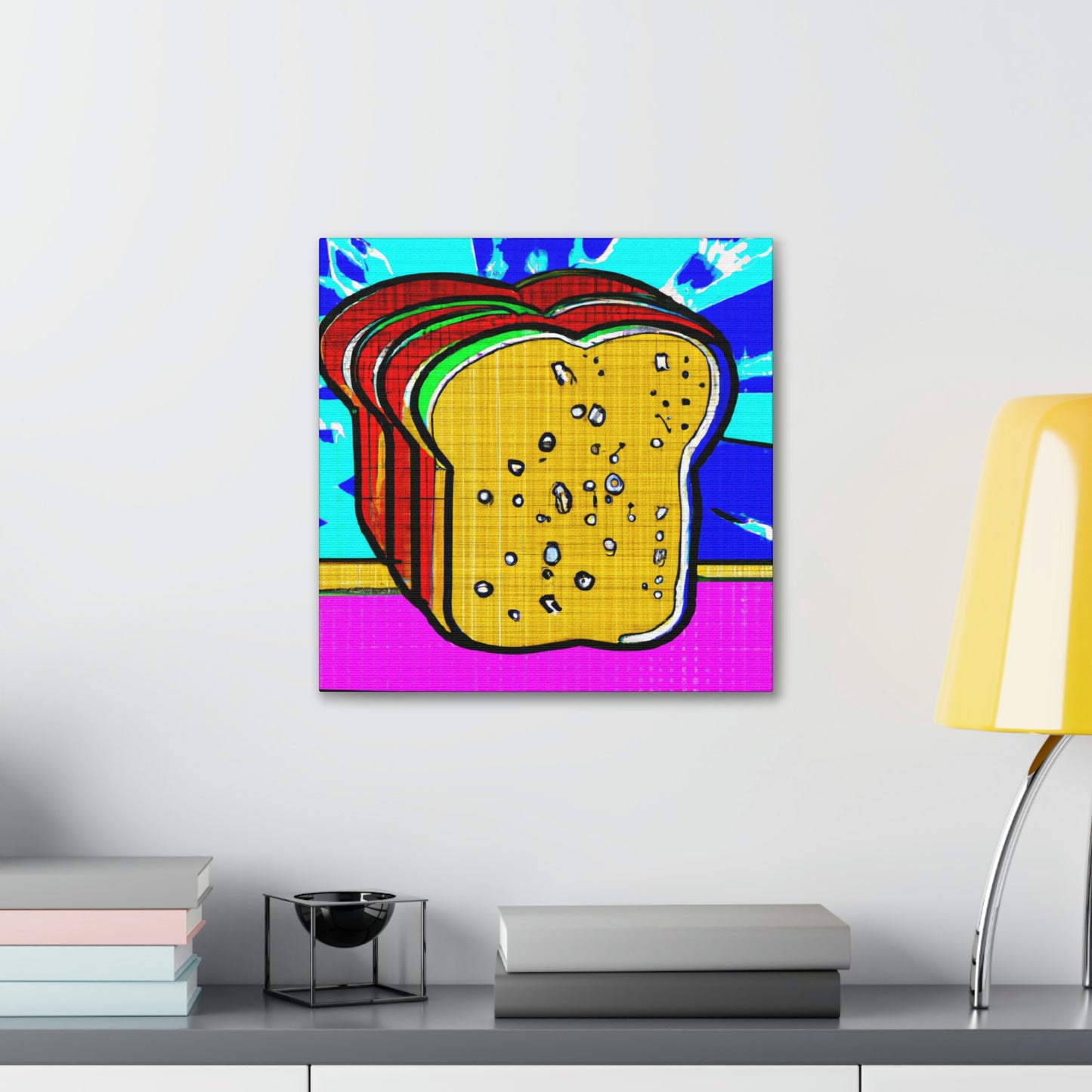 Bread in Pop Art - Canvas