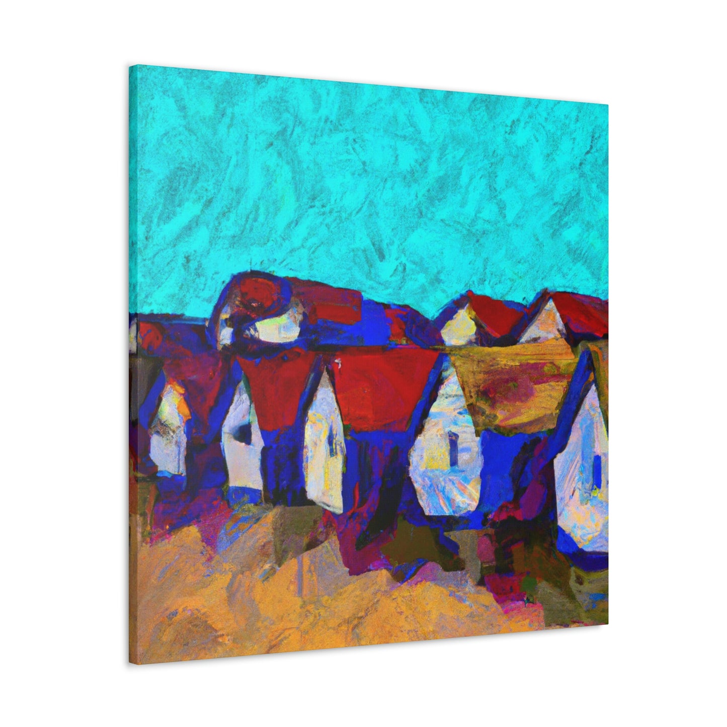 "Cottages at the Shore" - Canvas