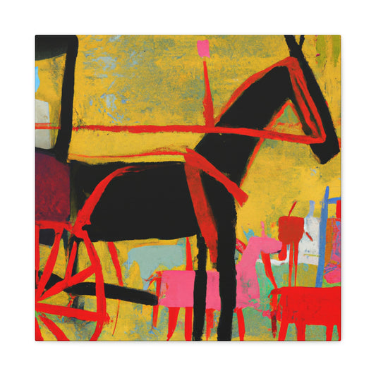 "A Noble Carriage Ride" - Canvas