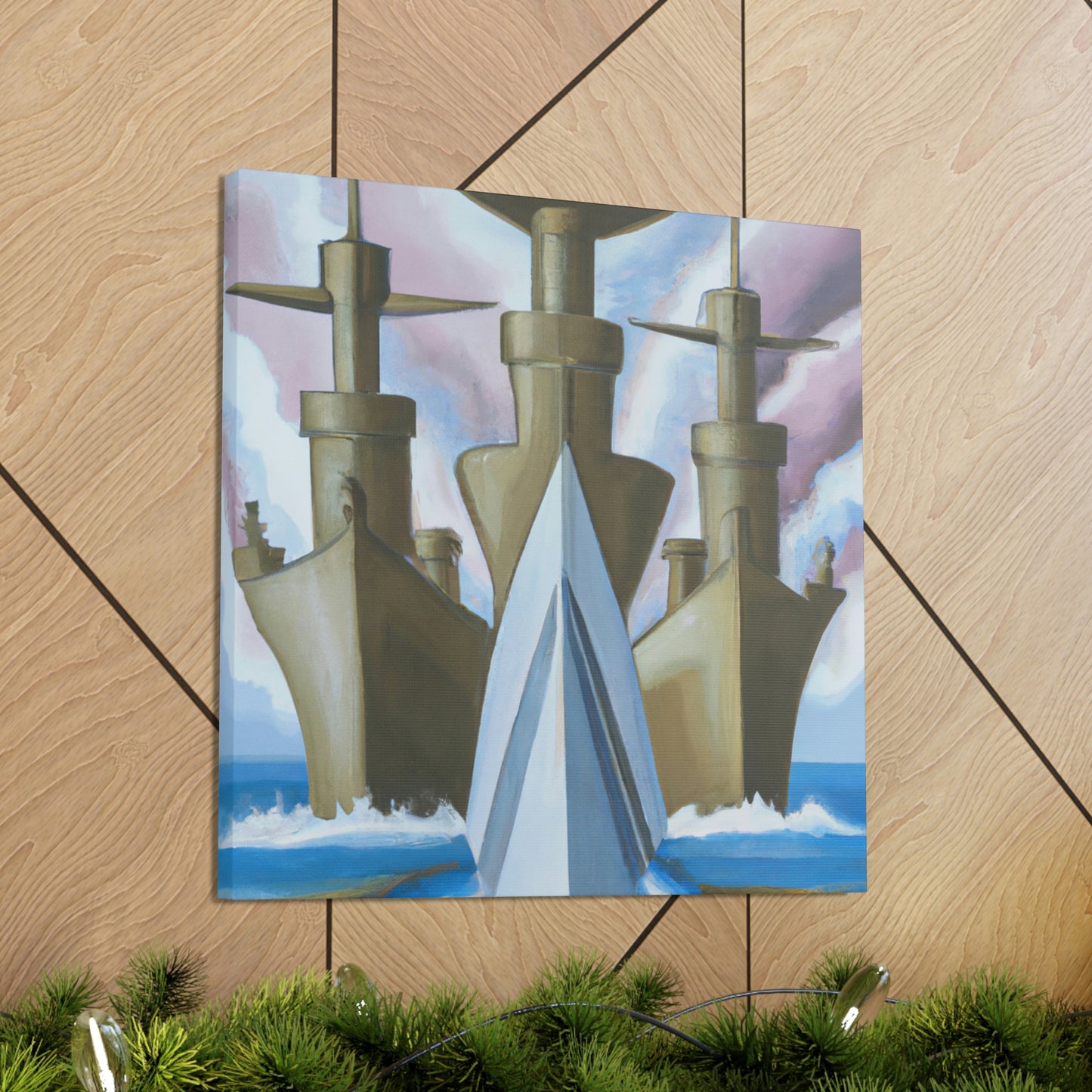 "Battleship in Dreamland" - Canvas