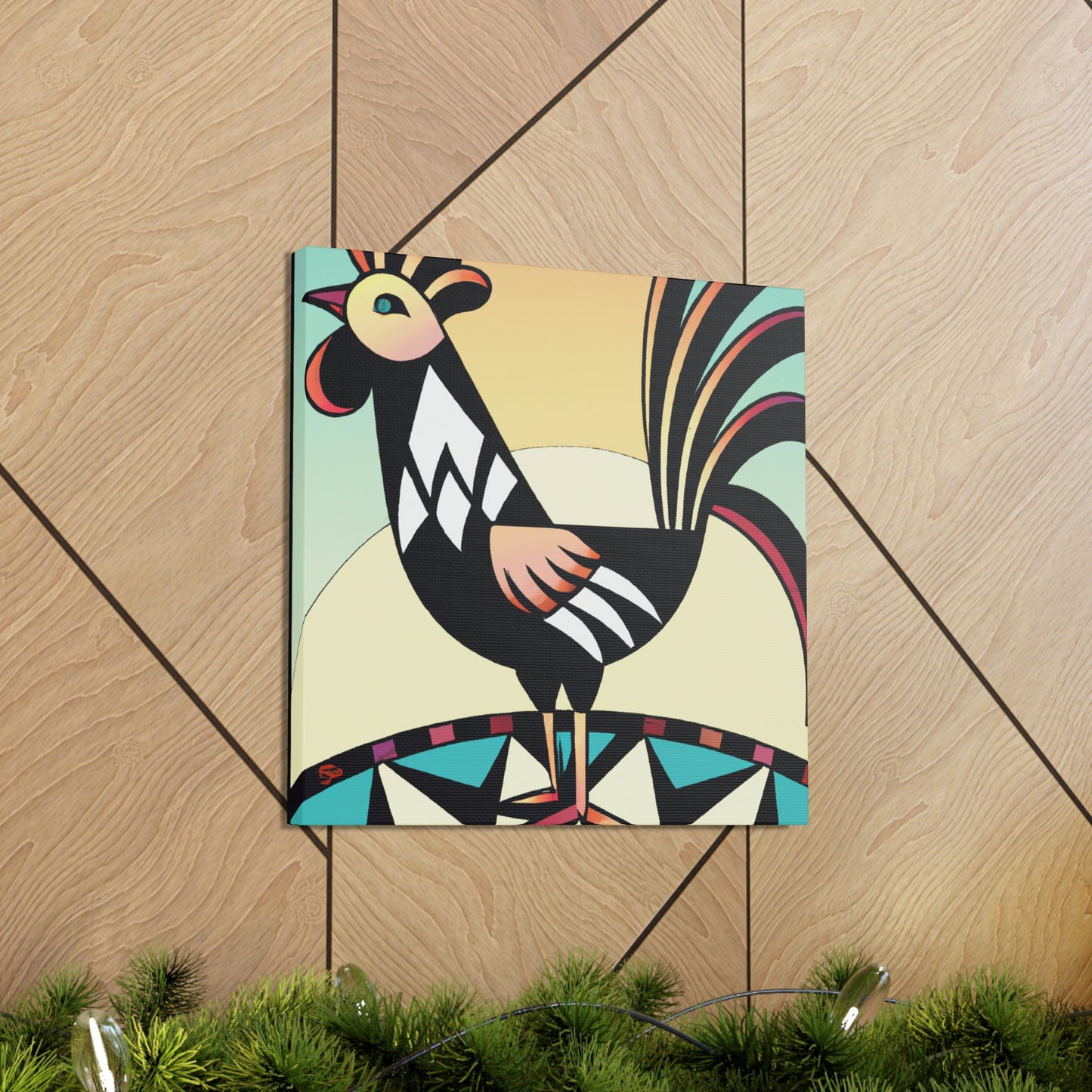 Chicken in Dazzle - Canvas